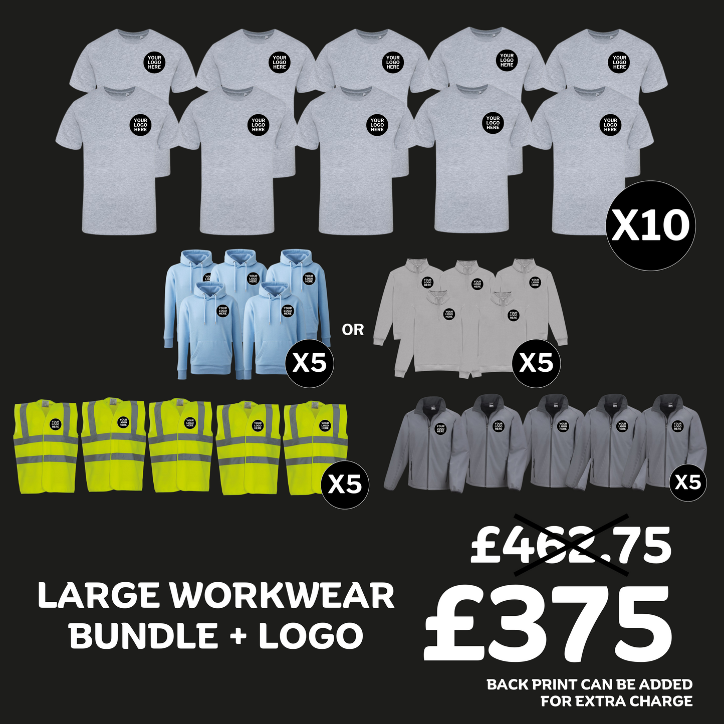 Large Workwear Bundle + Logo
