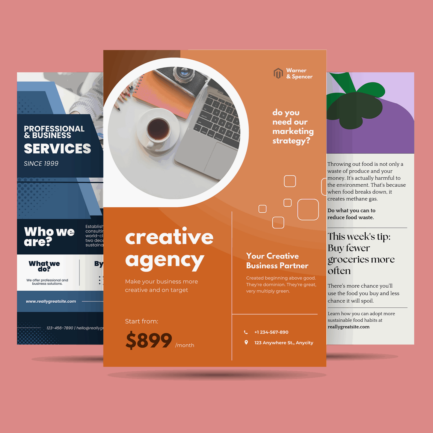 Leaflets Front & Back