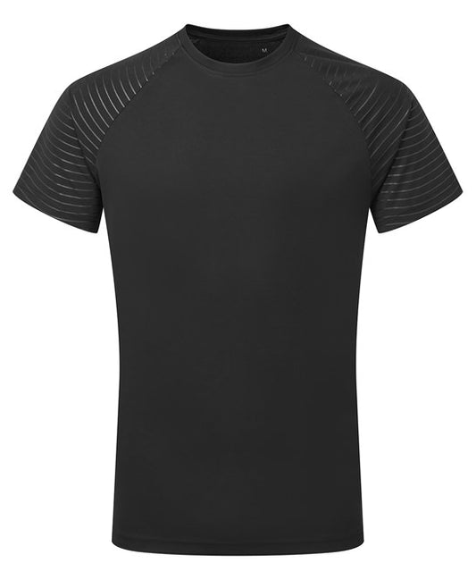 Unisex Embossed sleeve Sports T-shirt