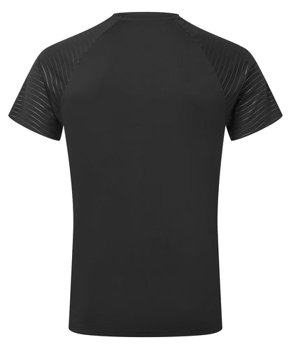 Unisex Embossed sleeve Sports T-shirt